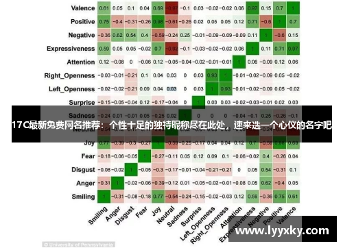 17C最新免费网名推荐：个性十足的独特昵称尽在此处，速来选一个心仪的名字吧